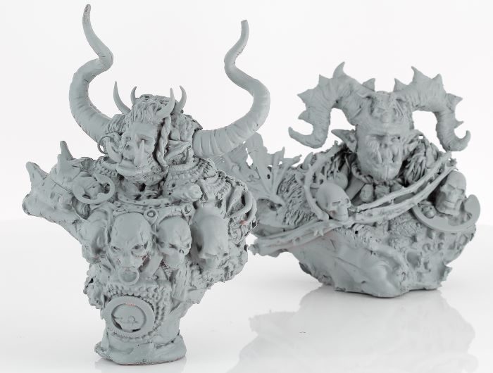 Ricardo Diaz Demon Orc warlords sculpted in clay