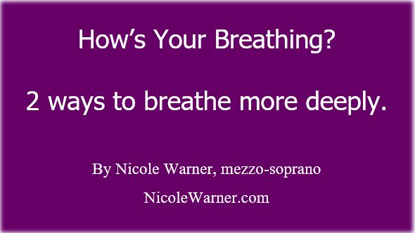 How Shallow is Your Breath? 2 Ways to Breathe More Deeply - Nicole ...