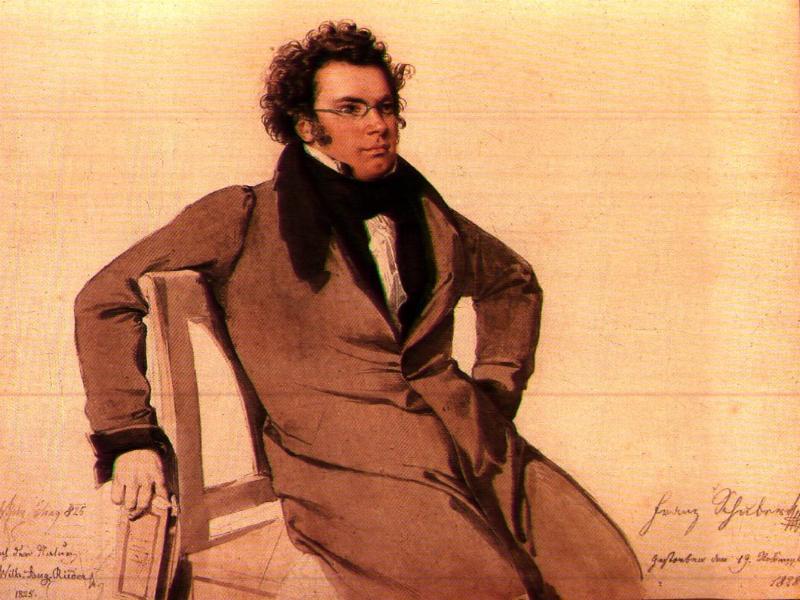 Franz Schubert by Wilhelm August Rieder